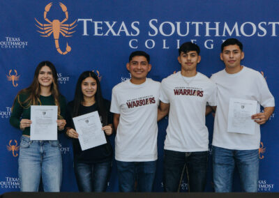 The Texas Southmost Athletic Department held a transfer signing ceremony for five soccer players continuing their playing careers at four-year institutions at the Oliveira Student Services Center on May 19, 2026.