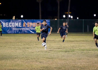 The Texas Southmost College men’s soccer team competes against Lone Star SC during a preseason match Tuesday, Aug. 25, 2026, at TSC Scorpion Soccer Field in Brownsville, Texas. The Scorpions won 4-0.