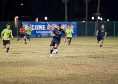 The Texas Southmost College men’s soccer team competes against Lone Star SC during a preseason match Tuesday, Aug. 25, 2026, at TSC Scorpion Soccer Field in Brownsville, Texas. The Scorpions won 4-0.