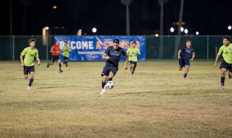 The Texas Southmost College men’s soccer team competes against Lone Star SC during a preseason match Tuesday, Aug. 25, 2026, at TSC Scorpion Soccer Field in Brownsville, Texas. The Scorpions won 4-0.