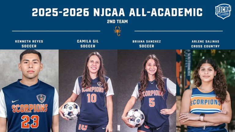 TSC NJCAA All-Academic Second Team Honorees