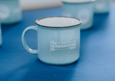 Guests who attended Texas Southmost College's Generations Day on Sept. 14, 2026, at the Oliveira Student Services Center eceived commemorative giveaways, including centennial-themed coffee cups. The Centennial Celebration event brought together alumni, families and community members to reflect on the college's impact across generations.