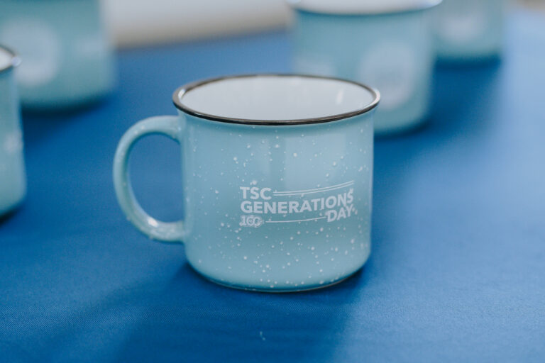 Guests who attended Texas Southmost College's Generations Day on Sept. 14, 2026, at the Oliveira Student Services Center eceived commemorative giveaways, including centennial-themed coffee cups. The Centennial Celebration event brought together alumni, families and community members to reflect on the college's impact across generations.