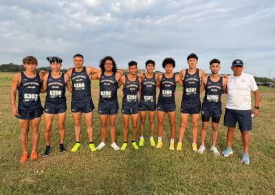 The TSC men's cross country team finished in third place at the Clifton Gilliard Invite on Sept. 24, 2026, in Prairie View.