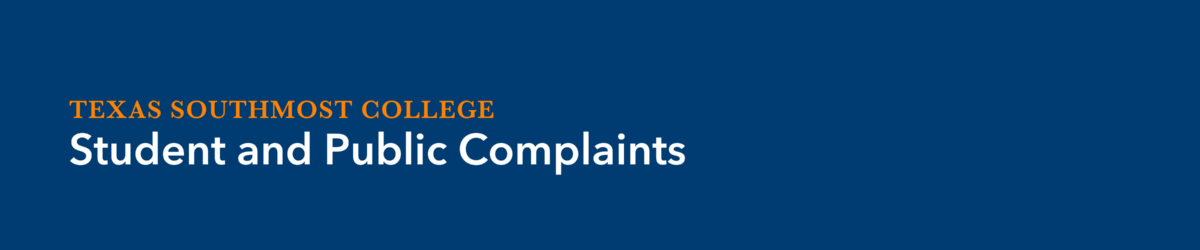 Student and Public Complaints