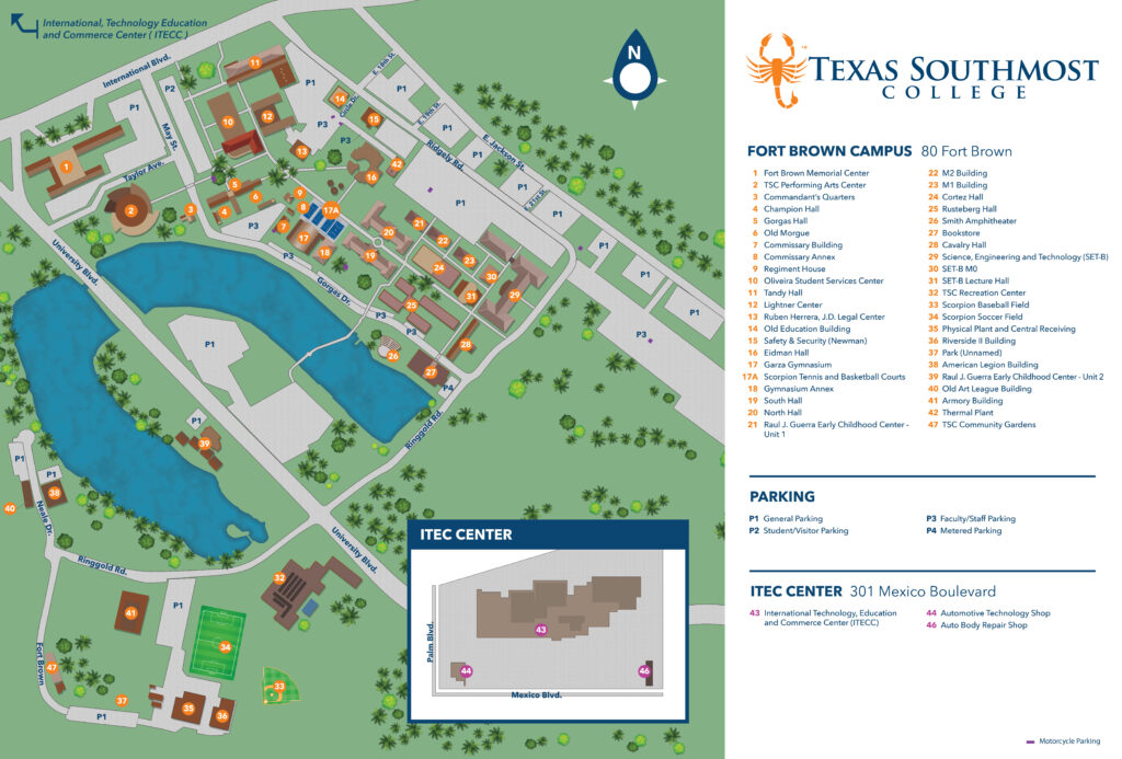 Texas Southmost College Campus Map 2025