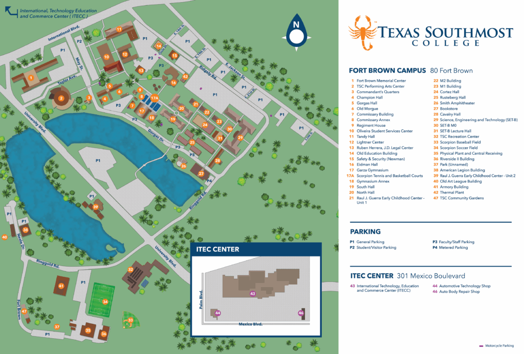 Texas Southmost College Campus Map 2025