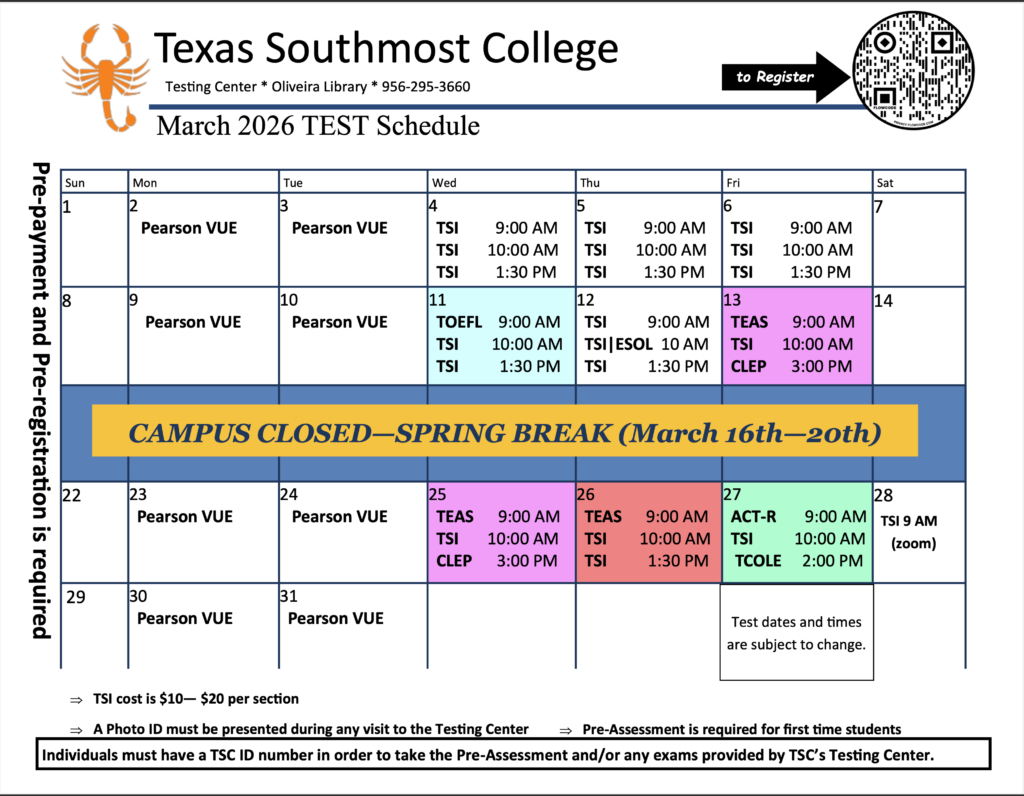 Testing_Calendar_March