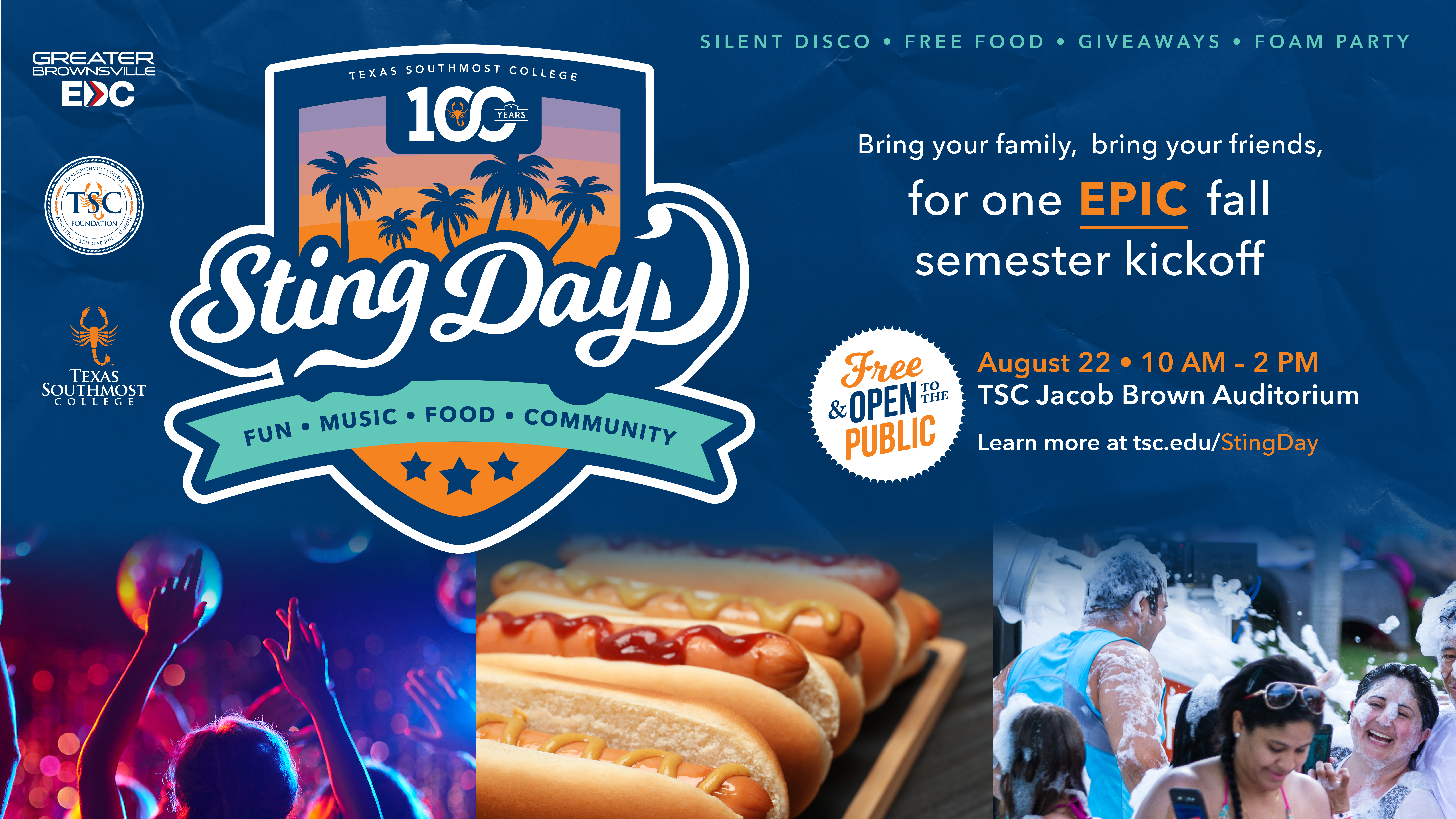Fall 2026 Sting Day for first-time students and parents takes place August 22, 2026. Attend to explore campus resources and student life.