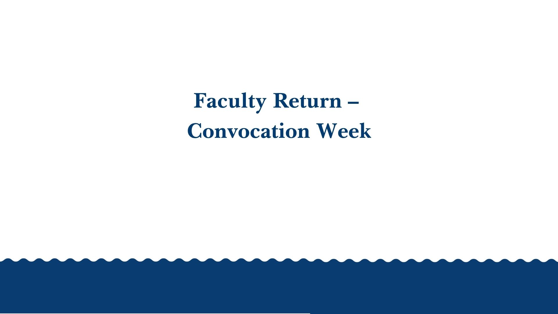 TSC Convocation Week
