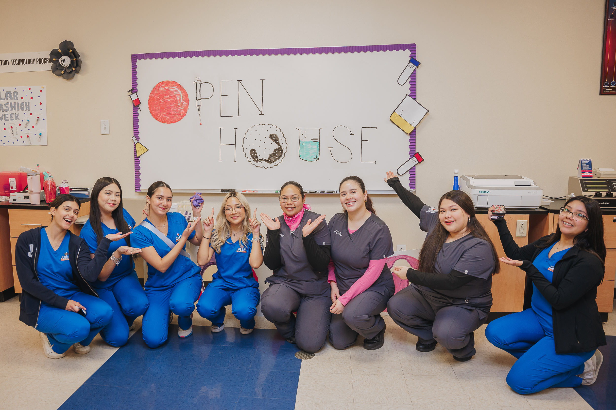 Texas Southmost College Medical Laboratory Technology program hosted an open house on April 18, 2024 at the ITEC Center to showcase the program, faculty, students, and training labs for an exciting career in the MLT field.