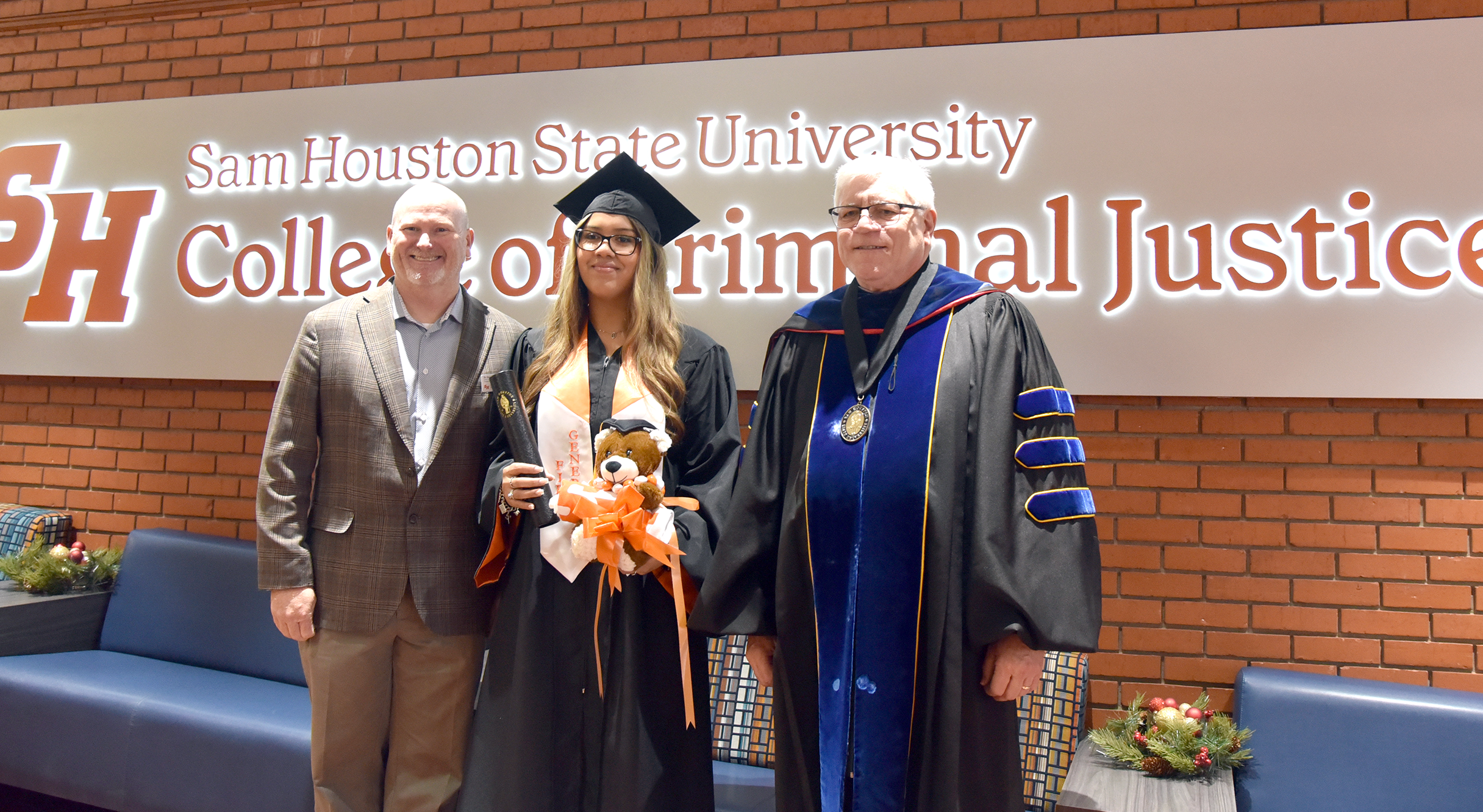 On Dec.12, Alyssa Barrientos was the first student to receive a Bachelor of Science in Criminal Justice from the Sam Houston State University College of Criminal Justice (SHSU-COCJ) through the SHSU-Texas Southmost College (TSC) Pathway.