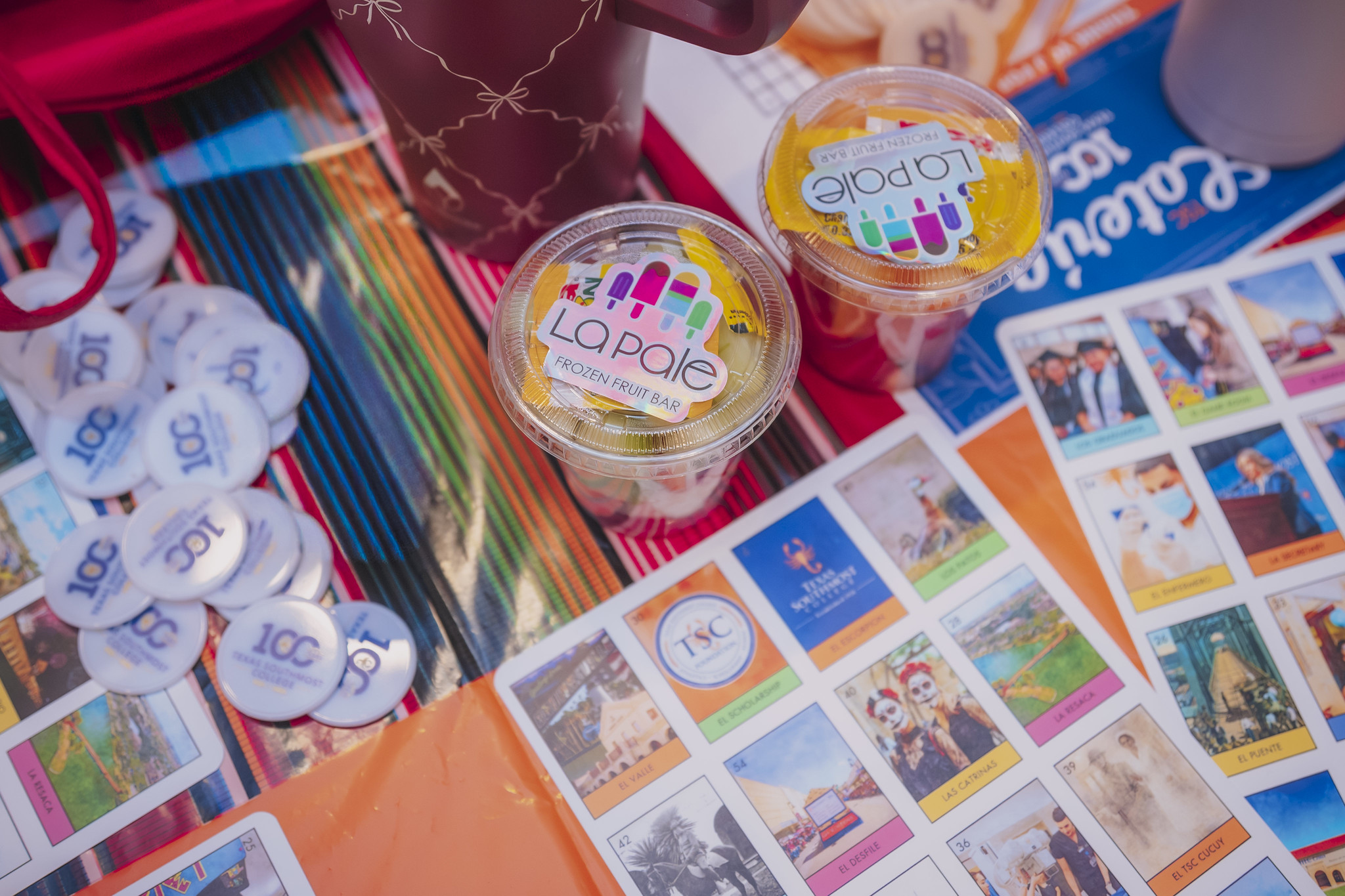 Unique lotería cards celebrating Texas Southmost College’s rich history took center stage at TSC Lotería in the Jacob Brown Auditorium, February 23, 2025. Community members arrived early for a chance to play with cards featuring images from TSC’s historic past, while game chips displayed the College’s logo in honor of its 100th anniversary.