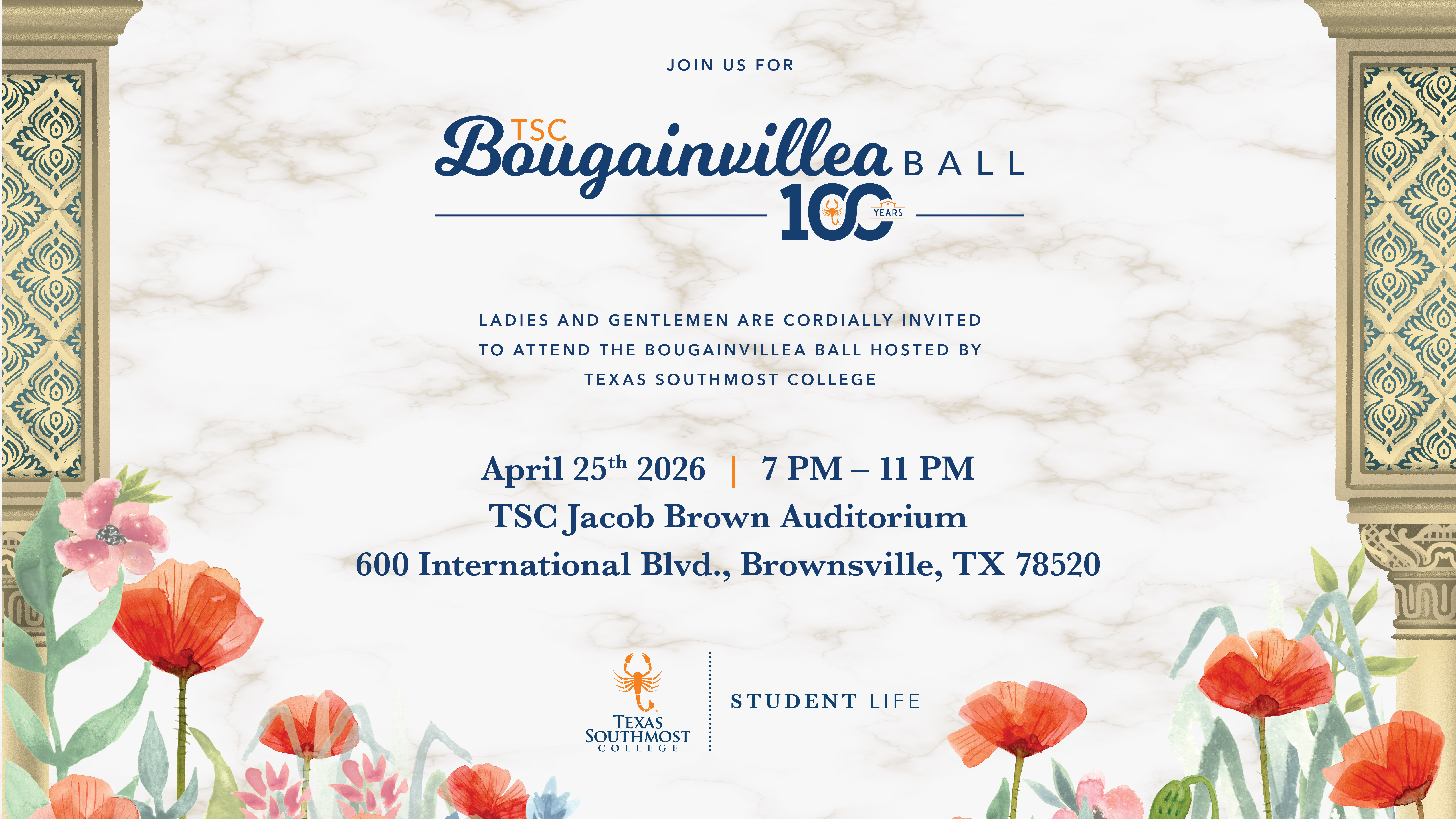 Bougainvillea Ball Invitations